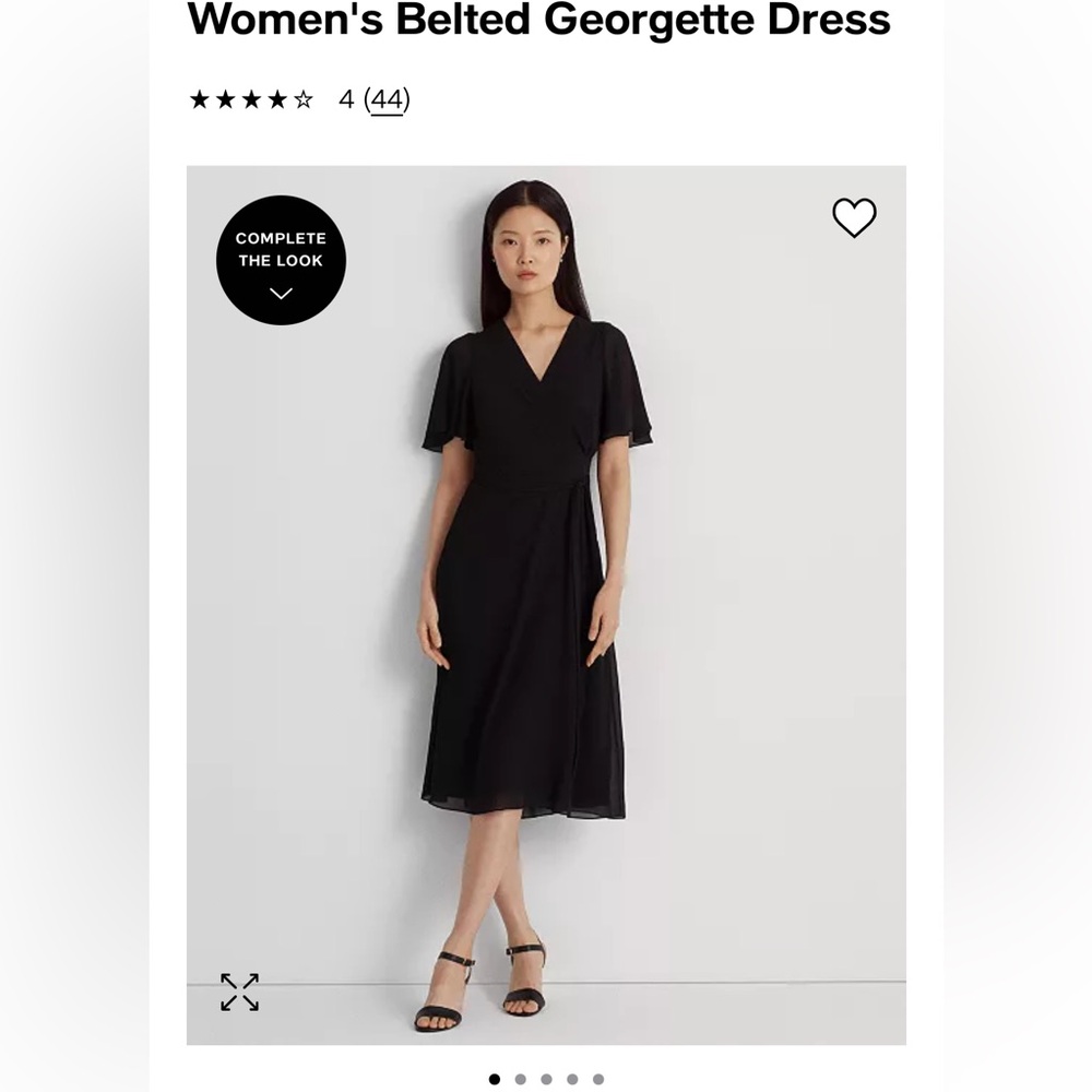 LAUREN RALPH LAUREN
Women's Belted Georgette Dress